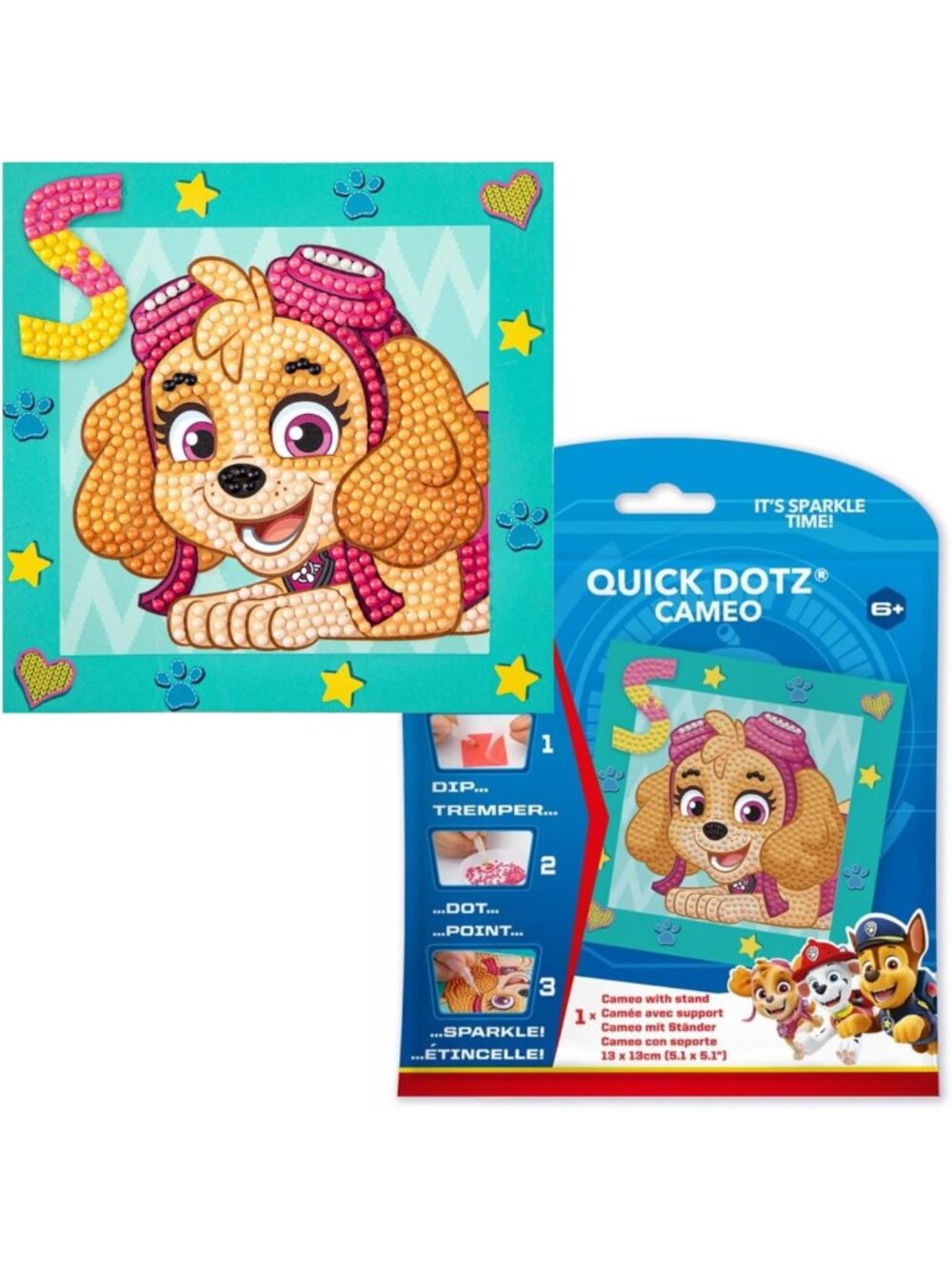 Diamond Painting Kit for Adults - Paw Patrol Skye Design with Colorful Gems